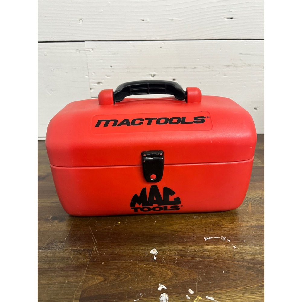 Mac Tools Red Plastic‎ Portable Tool Box Ertl Storage Case with Handle